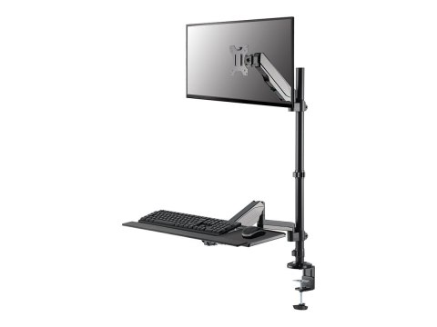 Neomounts DS90-325BL1 Sit-stand workstation desk 1 screen - 17-32" - 1-9 kg (curved 6 kg) - gas spring - black