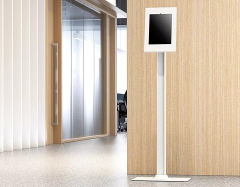 Neomounts FL15-650WH1 Tablet floor stand - 75° tiltable - 90° rotatable - lockable (incl. lock) - VESA 75x75 - bolt-down - suita