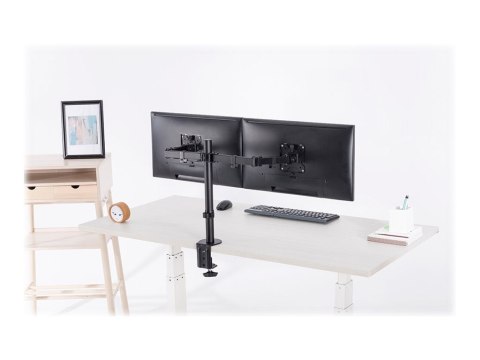 Neomounts FPMA-D550DBLACK Dual monitor arm - 10-32" - 0-8 kg/screen - black