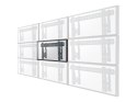 Neomounts LED-VW1000BLACK Videowall wall mount - 40-75" - max 50 kg - VESA 200x200-600x400 - d 5,6-21,5 cm - pull-out - micro ad