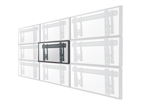 Neomounts LED-VW1000BLACK Videowall wall mount - 40-75" - max 50 kg - VESA 200x200-600x400 - d 5,6-21,5 cm - pull-out - micro ad