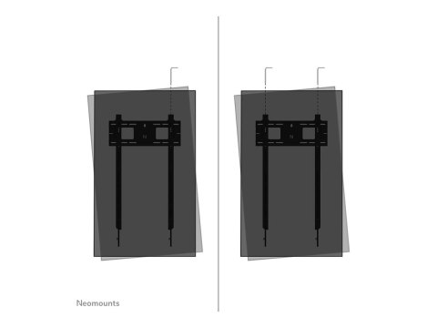 Neomounts LEVEL-750 WL30-750BL18P Fixed heavy duty wall mount - 50-98" screen - max 100 kg - VESA 100x100-500x800 - d 4,2 cm - l