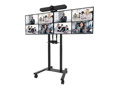 Neomounts MOVE ADM-875BL2 Screen adapter from 1 to 2 screens - 42-65" - max 40 kg/screen - VESA 100x100-800x400 - lockable (excl