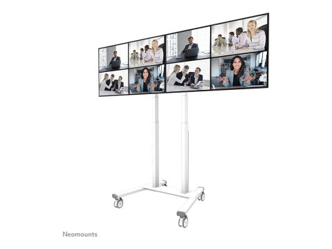 Neomounts MOVE ADM-875WH2 Screen adapter from 1 to 2 screens - 42-65" - max 40 kg/screen - VESA 100x100-800x400 - lockable (excl