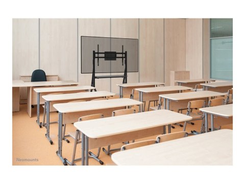 Neomounts MOVE Go FL50-525BL1 TV trolley - 55-86" - max 76 kg - manual h 106-136 cm - VESA 100x100-900x600 - incl. hardware shel