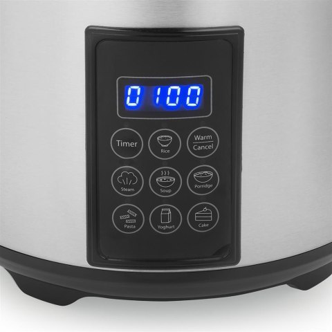 Tristar Digital Rice and Steam Cooker | RK-6138 | 900 W | 2.2 L | Number of programs 7 | Grey