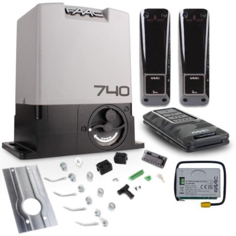 Zestaw Delta 2 FDS - FAAC 740 do 500kg bram przesuwnych