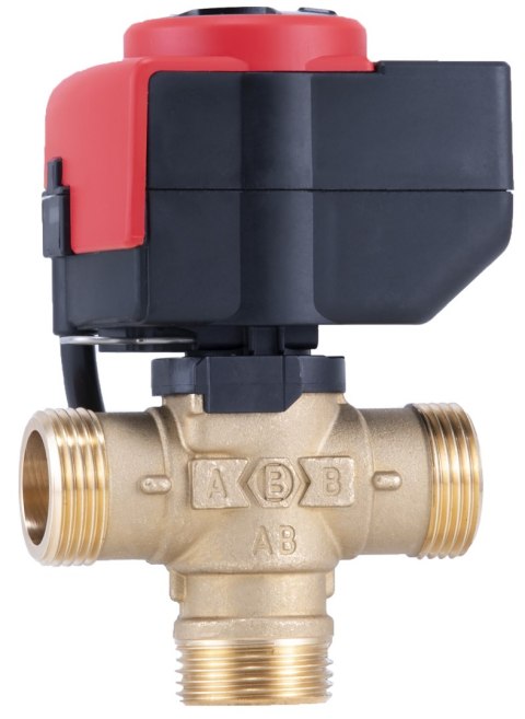 Barberi Three-way flow distribution valve DN 25 with e-drive