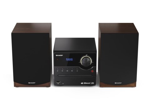 Sharp | Mikrosystem Hi-Fi | XL-B517D(BR) | Port USB | Wejście AUX | Bluetooth | Odtwarzacz CD | Brązowy | Radio FM | Połączenie 
