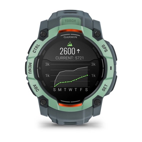 Zegarek sportowy Garmin Instinct 3 AMOLED 50mm Neotropic Twilight Zielony