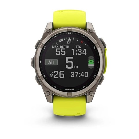 Zegarek sportowy Garmin Fenix 8 Solar Sapphire AMOLED 47mm Tytanowy