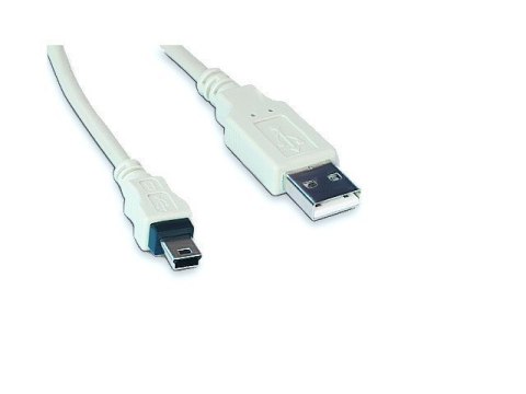 Kabel USB Cablexpert, Męski, 4 pin USB Typ A - Męski, Beżowy, Mini-USB Typ B, 0,9 m, Gwarancja 12 m-c.