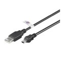 Kabel USB Logilink | Męski | Mini-USB Typ B | Męski | Czarny | 4 pin USB Typ A | 1,8 m