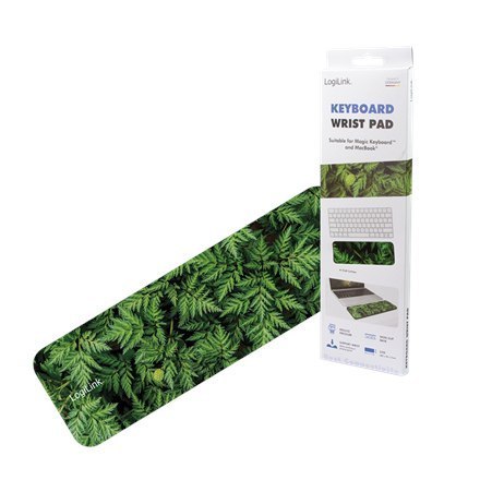 Logilink | Podkładka pod nadgarstki do klawiatury, średnia | ID0169 | Podpórka pod nadgarstki | N/A | N/A | Zielona