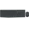 Logitech | MK235 | Zestaw klawiatura i mysz | Bezprzewodowy | Mysz w zestawie | Baterie w zestawie | USA | Czarny | 475 g