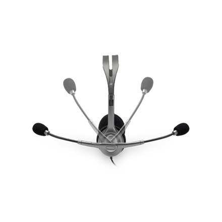 Logitech | Stereofoniczny zestaw słuchawkowy | H111 | Wbudowany mikrofon | 3,5 mm | Szary