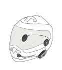 Interkom motocyklowy INTERPHONE U-COM 6R, komplet na 1 kask
