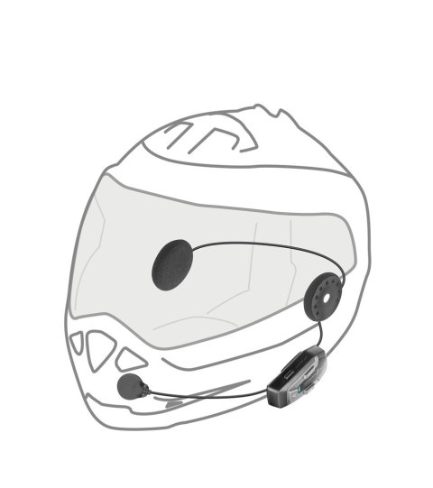 Interkom motocyklowy INTERPHONE U-COM 6R, komplet na 1 kask