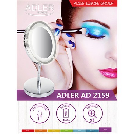 Adler | Lustro | AD 2159 | 15 cm | Lustro LED | Chrom