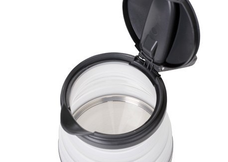 Adler | Czajnik podróżny | AD 1279 | Elektryczny | 750 W | 0,6 L | Silikonowy | Biały