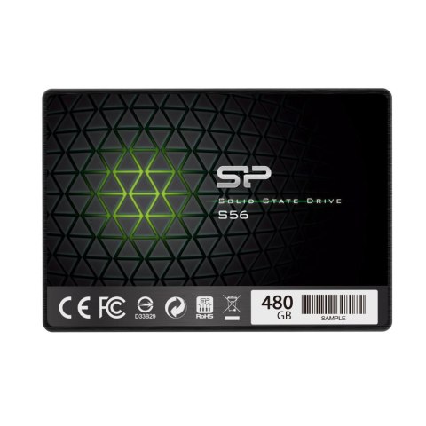 Silicon Power | S56 | 480 GB | Format SSD 2,5" | Interfejs SSD SATA | Prędkość odczytu 560 MB/s | Prędkość zapisu 530 MB/s