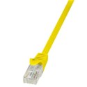 Logilink | CAT 5e | Kabel krosowy | Skrętka nieekranowana (UTP) | Męski | RJ-45 | Męski | RJ-45 | Żółty | 1 m