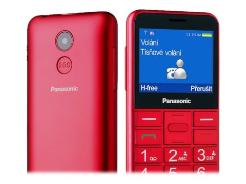 Panasonic | KX-TU155EXBN | Czerwony | 2.4 " | TFT-LCD | MB | microSD/microSDHC MB | Bluetooth | USB wersja micro USB | Wbudowana