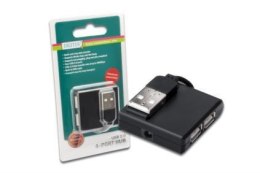 Hub USB DIGITUS DA-70217 4xUSB 2.0 pasywny, czarny