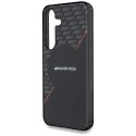 Etui AMG Double Layer Rhombs MagSafe do Samsung Galaxy S25 czarno-czerwony