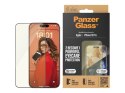 PanzerGlass | Ochraniacz ekranu - szkło | Apple iPhone 15 Pro | Szkło | Czarny | Przezroczysty