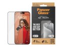 PanzerGlass | Ochraniacz ekranu - szkło | Apple iPhone 15 Pro | Szkło hartowane | Czarny | Przezroczysty