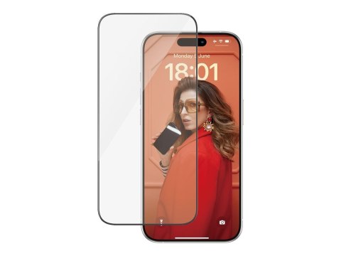 PanzerGlass | Ochraniacz ekranu - szkło | Apple iPhone 15 Pro | Szkło hartowane | Czarny | Przezroczysty