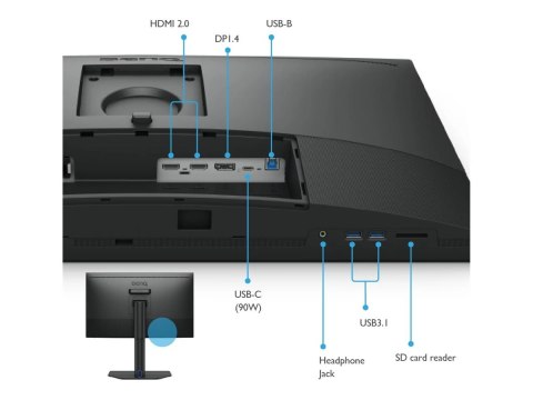 Benq | SW272Q | 27-calowy monitor | Matryca IPS | Rozdzielczość 2560 x 1440 pikseli | Proporcje 16:9 | Czas reakcji 5 ms | Jasno