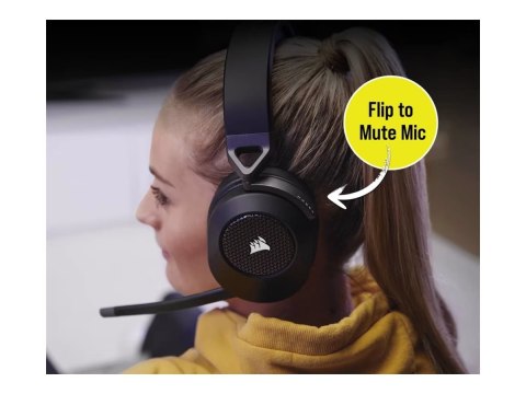 Corsair | HS65 | Słuchawki Gamingowe | Bezprzewodowe | Nauszne | Mikrofon | Bezprzewodowe | Węgiel