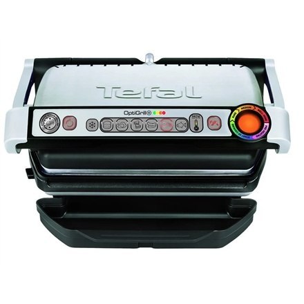TEFAL | GC716D12 | OptiGrill+ + Zestaw płyt do gofrów | Grill elektryczny | 2000 W | Srebrny