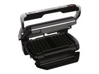 TEFAL | GC716D12 | OptiGrill+ + Zestaw płyt do gofrów | Grill elektryczny | 2000 W | Srebrny