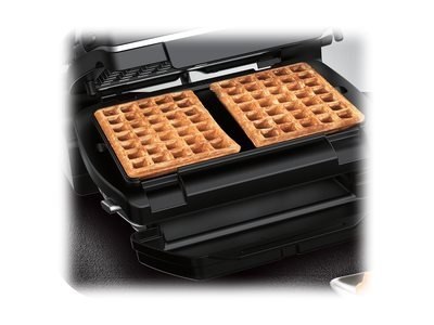 TEFAL | GC716D12 | OptiGrill+ + Zestaw płyt do gofrów | Grill elektryczny | 2000 W | Srebrny