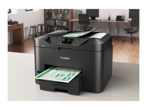 Black A4/Legal MB2750 Colour Ink-jet Canon MAXIFY Fax / copier / printer / scanner