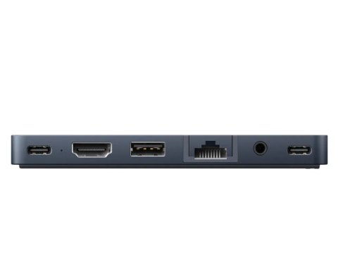 Koncentrator HyperDrive Dual USB-C 7-w-2 z uniwersalnym adapterem USB-C dla MacBook Air/Pro 2016-2020 | Porty Ethernet LAN (RJ-4