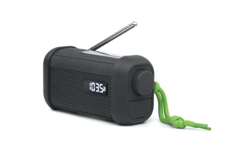Muse Portable Solar Radio with Crank & Flashlight Muse