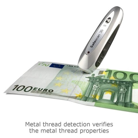 SAFESCAN 35 Grey Suitable for Banknotes, ID documents Number of detection points 3