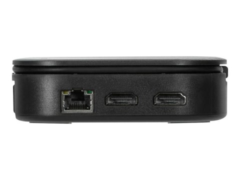Stacja dokująca podróżna Universal DisplayLink USB-C z podwójnym monitorem, 80W | 2 porty HDMI | Ethernet LAN