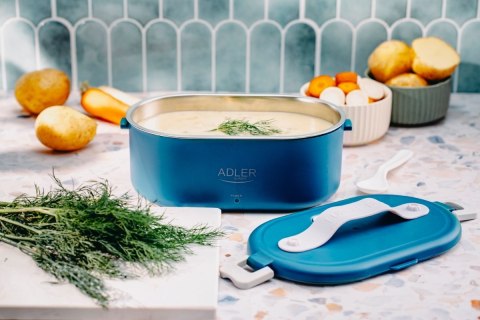 Adler AD 4505 Elektryczne Pudełko na Lunch, Niebieskie