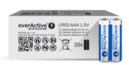 EVERACTIVE BATERIE ALKALICZNE AAA/LR03 LIMITED BLUE ALKALINE - 40 SZTUK ALEV03S2BK