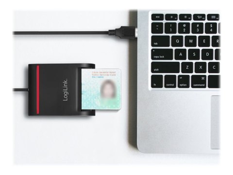 Czytnik kart Logilink | USB 2.0, do inteligentnych identyfikatorów | CR0047 | Czytnik kart