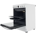 INDESIT | Kuchenka | IS67V8CHW/E | Typ płyty Vitroceramic | Typ piekarnika Electric | Biały | Szerokość 60 cm | Grillowanie | Gł