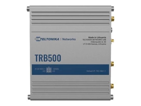 Przemysłowa brama 5G | TRB500 | Brak Wi-Fi | 10/100/1000 Mbit/s | Porty Ethernet LAN (RJ-45) 1 | Obsługa sieci mesh Nie | MU-MiM
