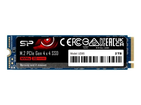 Silicon Power | SSD | UD85 | 250 GB | Format SSD M.2 2280 | Interfejs SSD PCIe Gen4x4 | Prędkość odczytu 3300 MB/s | Prędkość za