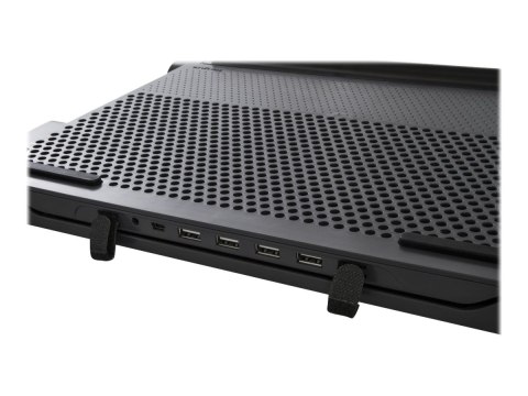 Targus Stand | Chill Mat z 4 portami USB-A - dla laptopów do 16 cali | Czarny/Szary