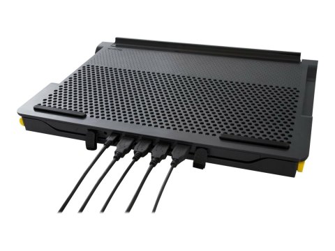 Targus Stand | Chill Mat z 4 portami USB-A - dla laptopów do 16 cali | Czarny/Szary